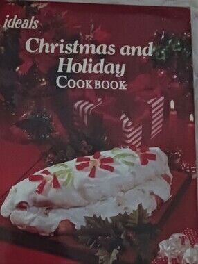 Christmas and Holiday Cookbook - Red Holiday Cookbook Vintage 1981
